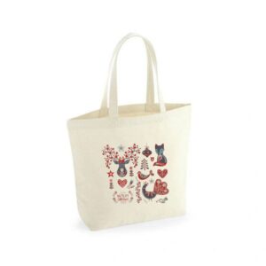 merry christmas tote bag