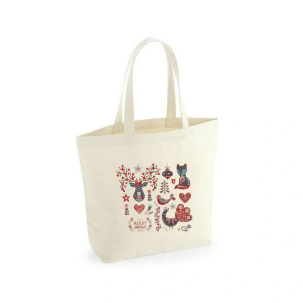 merry christmas tote bag