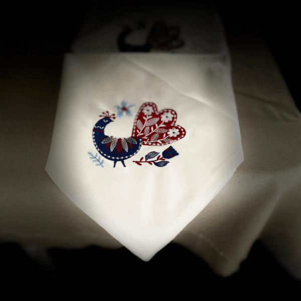 scandinavian embroidered cotton napkin premium 100% cotton scandinavian embroidered cotton napkin premium 100% cotton