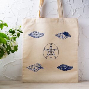 cotton tote bag stylish shell design for everyday use