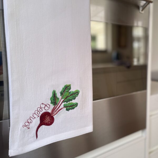 cotton tea towel garden harvest set