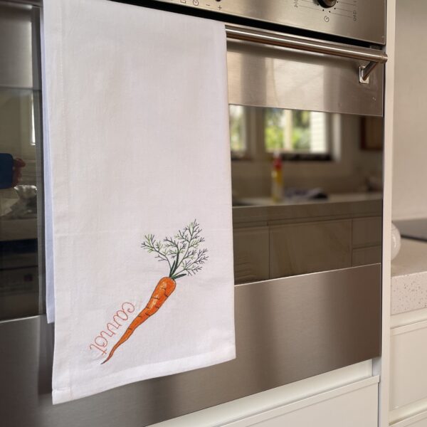 cotton tea towel garden harvest set