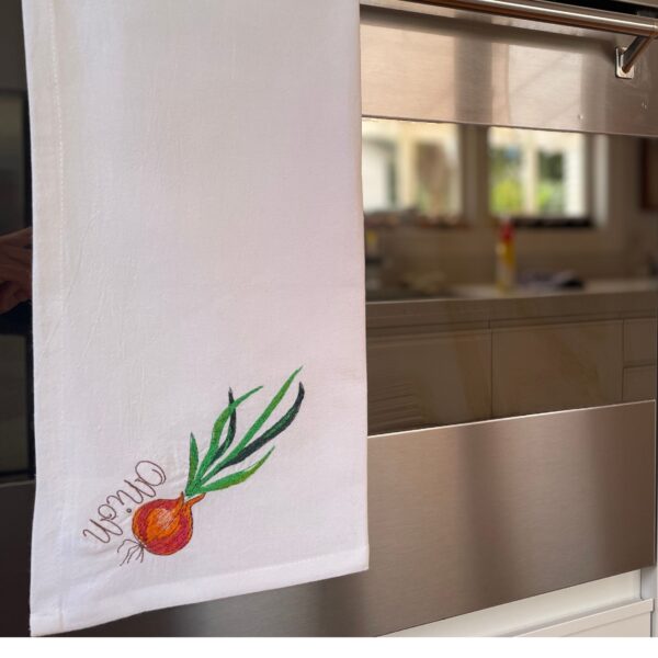 cotton tea towel garden harvest set