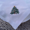 christmas tree linen dinner napkin festive holiday cheer