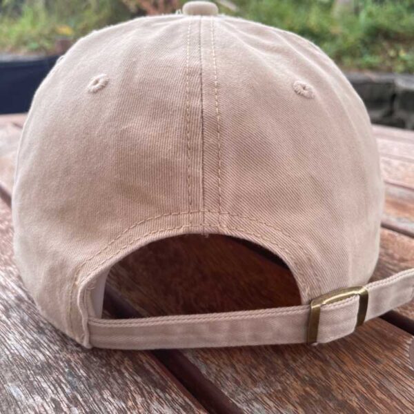 embroidered mushroom cotton baseball cap – soft unstructured fit