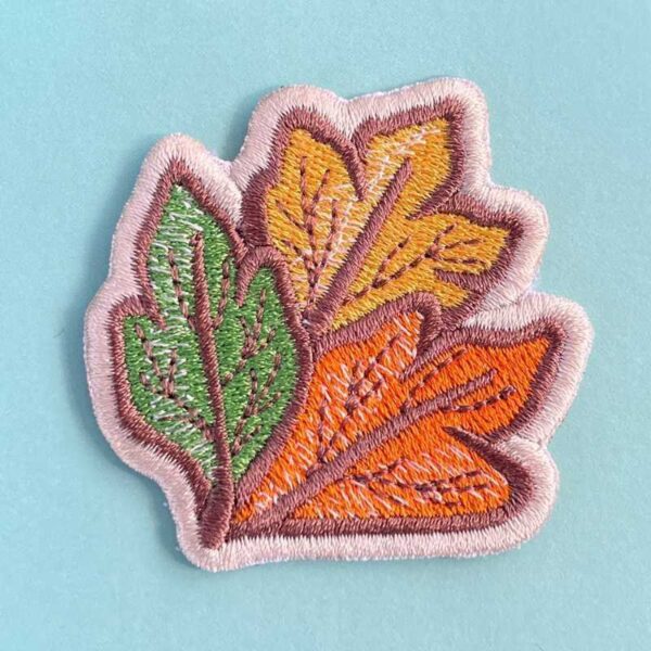 coffee embroidered patch – cute coffee lover iron on patch