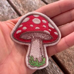 coffee embroidered patch – cute coffee lover iron on patch