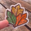 coffee embroidered patch – cute coffee lover iron on patch