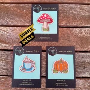 mix & match embroidered iron on patch bundle – choose any 3