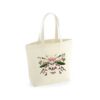 floral insect embroidered cotton tote bag floral insect embroidered cotton tote bag