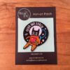 space cat embroidered patch, iron on applique for jacket backpack or gift