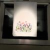 wildflower meadow embroidered tea towel | 100% cotton flour sack kitchen towel