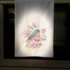 embroidered bluebird tea towel | 100% cotton flour sack kitchen towel